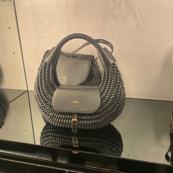 #21 Tom Ford Woven T Twist Large Hobo Bag - Picture 2 of 3